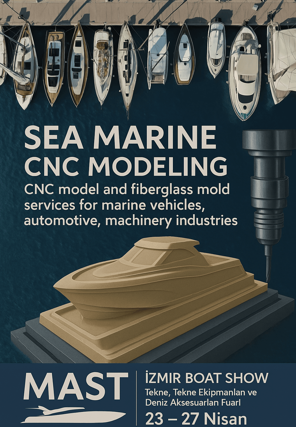 SEA MARINE CNC MAST 2025 İzmir’de 5 Eksenli Teknolojisiyle Fark Yaratıyor